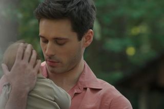 Barwy szczęścia odc. 3089. Cezary (Marcel Opaliński), jego syn Czarek (Tadeusz Łaczkowski) 