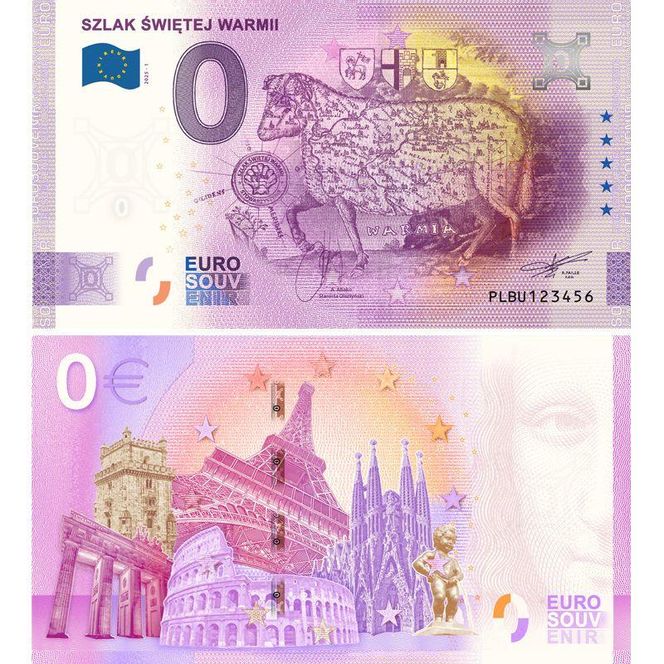 Nowy banknot ma promować Warmię. Jego nominał to… 0 euro