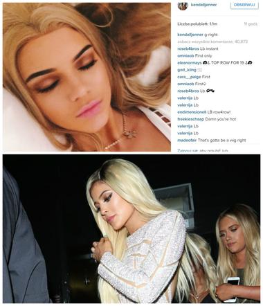 Kendall i Kylie Jenner jako blondynki