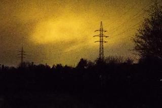 Pomarańczowa łuna nad Szczecinem