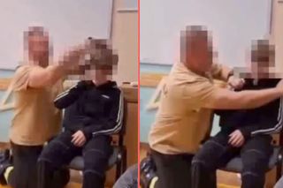 Strażak założył uczniowi opaskę na szyję. Szokujące nagranie ze szkoły