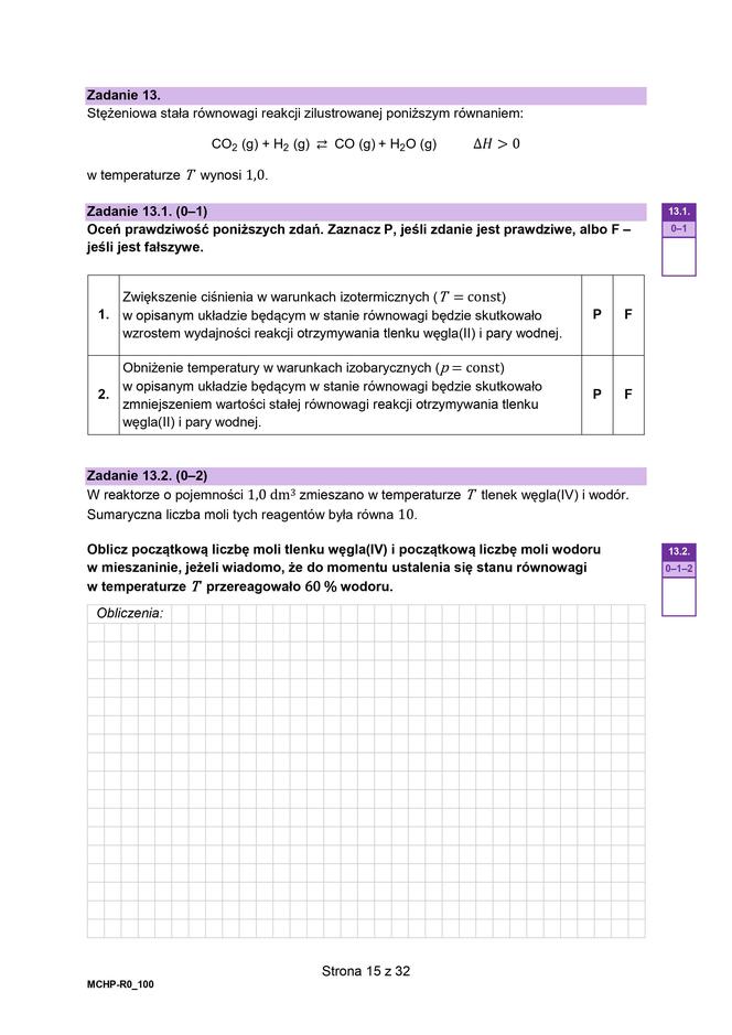 Matura 2024: chemia rozszerzona w formule 2023 - arkusze CKE i sugerowane odpowiedzi