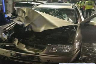 Pijany kierowca staranował i uszkodził pięć samochodów