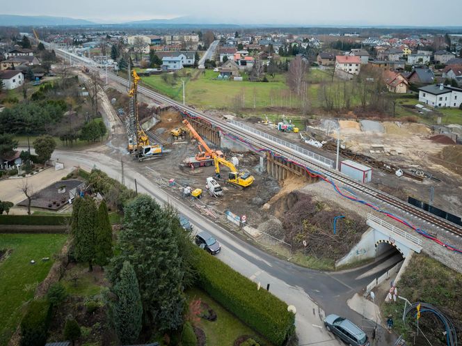 Prace realizowane w Goczałkowicach przy ul. Głównej