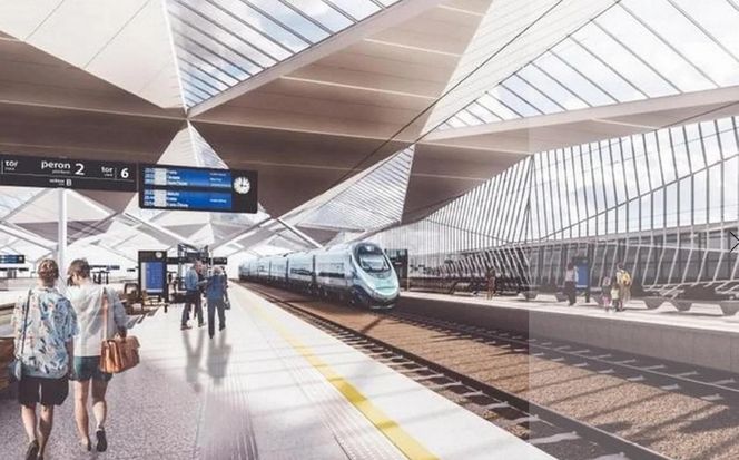 1. Projekt modernizacji kolei średnicowej w Warszawie - stacja Warszawa Wschodnia.