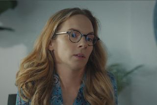 M jak miłość, odcinek 1818. Sylwia (Hanna Turnau), Werner (Jacek Kopczyński)