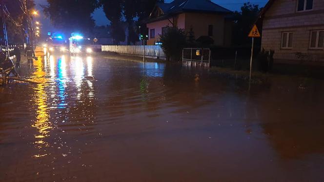 Skutki ulewy na mazowszu