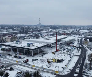 Budowa Dworca Metropolitalnego w Lublinie w zimowej odsłonie. Zobacz zdjęcia i WIDEO Z DRONA