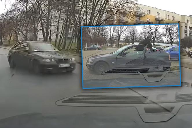 Kierowca BMW chciał być jak bandyta. Ośmieszył się przed całą Polską