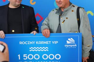 Pan Andrzej półtoramilionowym klientem aquaparku przy Borowskiej