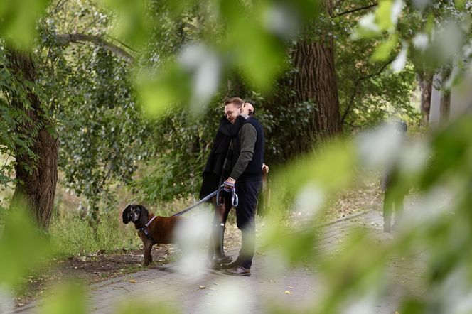 Jacek Ozdoba odpoczywa z żoną po ślubie