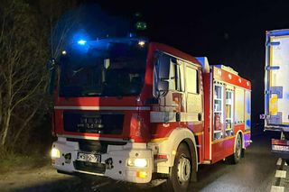 Wypadek na trasie Siedlce - Łuków, kierowca ranny