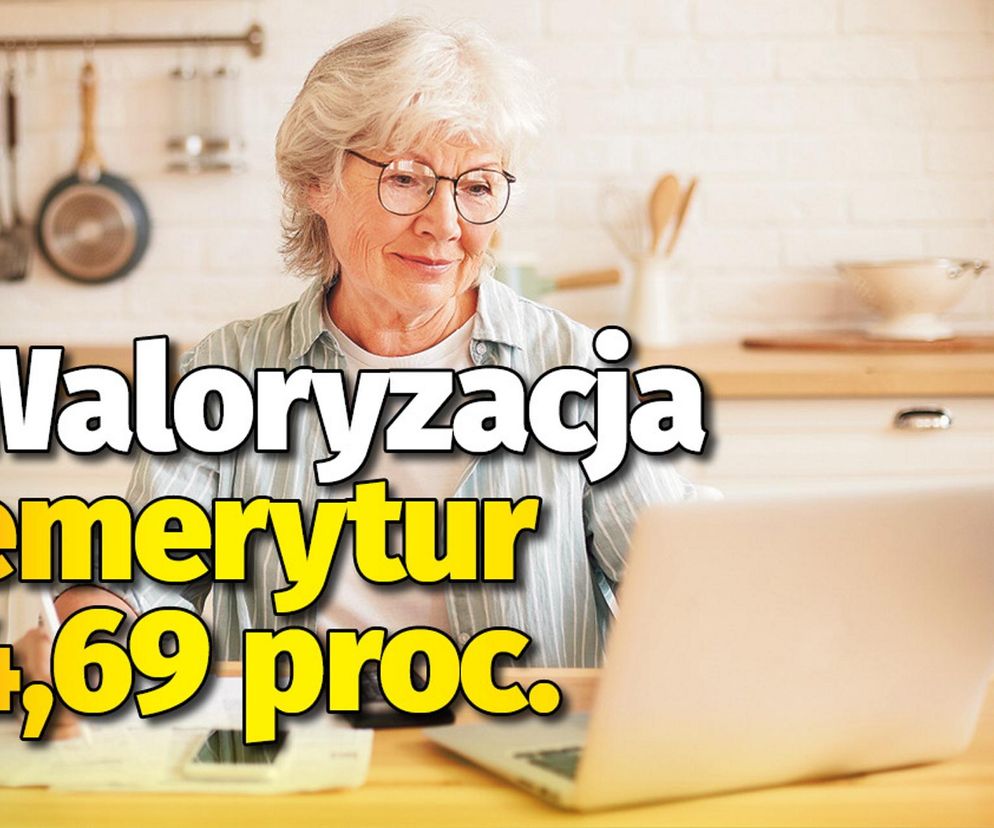 Waloryzacja emerytur 4,69 