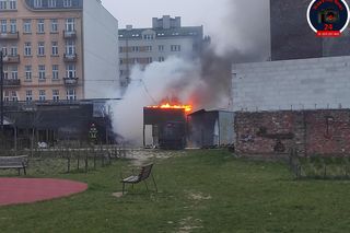 Pożar bazaru Różyckiego. To kolejny raz w ostatnich miesiącach
