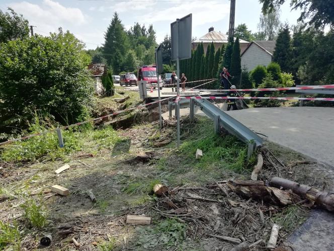 Powódź: Uszkodzone drogi w powiecie łańcuckim