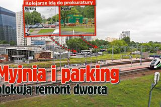 Warszawa. Myjnia i parking blokują remont dworca