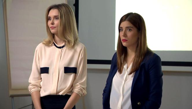 Barwy szczęścia odc. 2205. Agata (Natalia Zambrzycka), Mika (Ewa Mosakowska)
