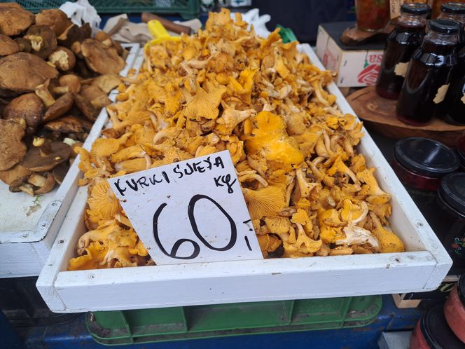 Ceny grzybów na Nowym i Starym Kleparzu w Krakowie