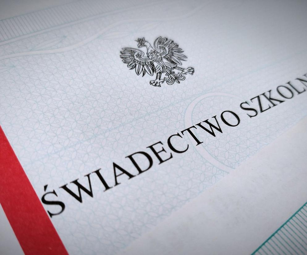 Świadectwo szkolne 