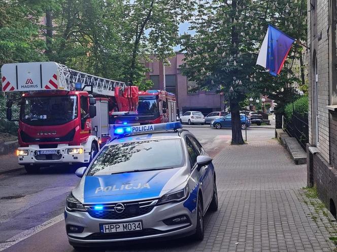 Groza w Mysłowicach. Pacjent zapalił papierosa w szpitalu. Spłonęła cała izolatka