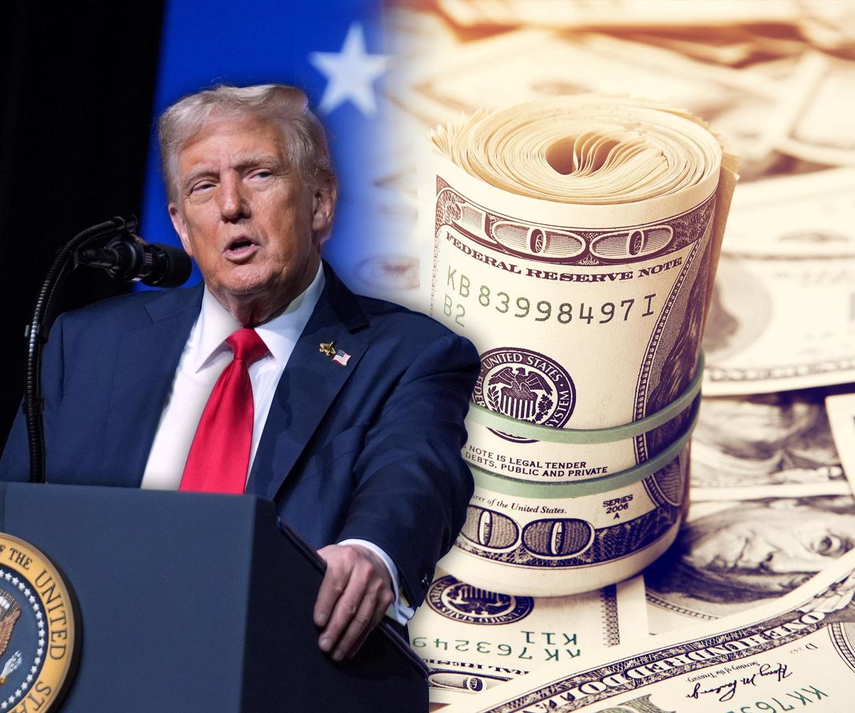 Trump stawia sobie pomnik za życia? Jego twarz i pięść mają trafić na