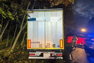 Tragiczny wypadek w pobliżu przejścia granicznego. Kierowca z Ukrainy zginął na miejscu