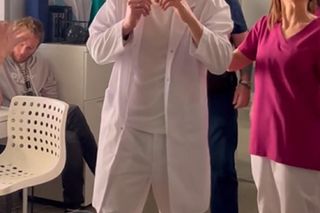 	M jak miłość nowy sezon. Olek (Maurycy Popiel), Aneta (Ilona Janyst) na planie