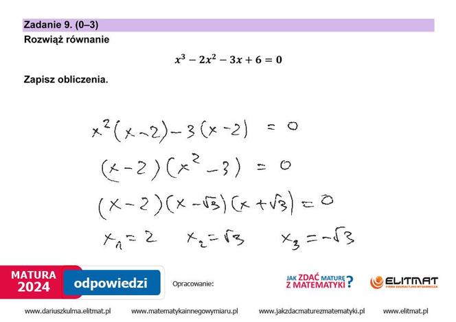 Matura 2024: matematyka. Arkusze CKE i odpowiedzi. Poziom podstawowy [Formuła 2023]