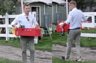 Marcin Mroczek przerwał pielgrzymkę już po pierwszym dniu, by pędzić do synka