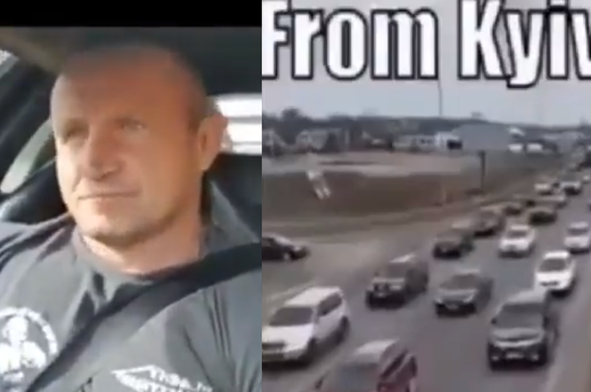 Wideo z Mariuszem Pudzianowski wykorzystane podczas wojny