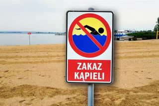 Plaża otwarta, ale nie można się kąpać. Czerwona flaga w Dąbiu