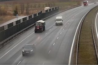 Lublin. Rowerzysta i traktorzysta na drodze ekspresowej. Jednego poprowadziła tak nawigacja? [ZDJĘCIA]
