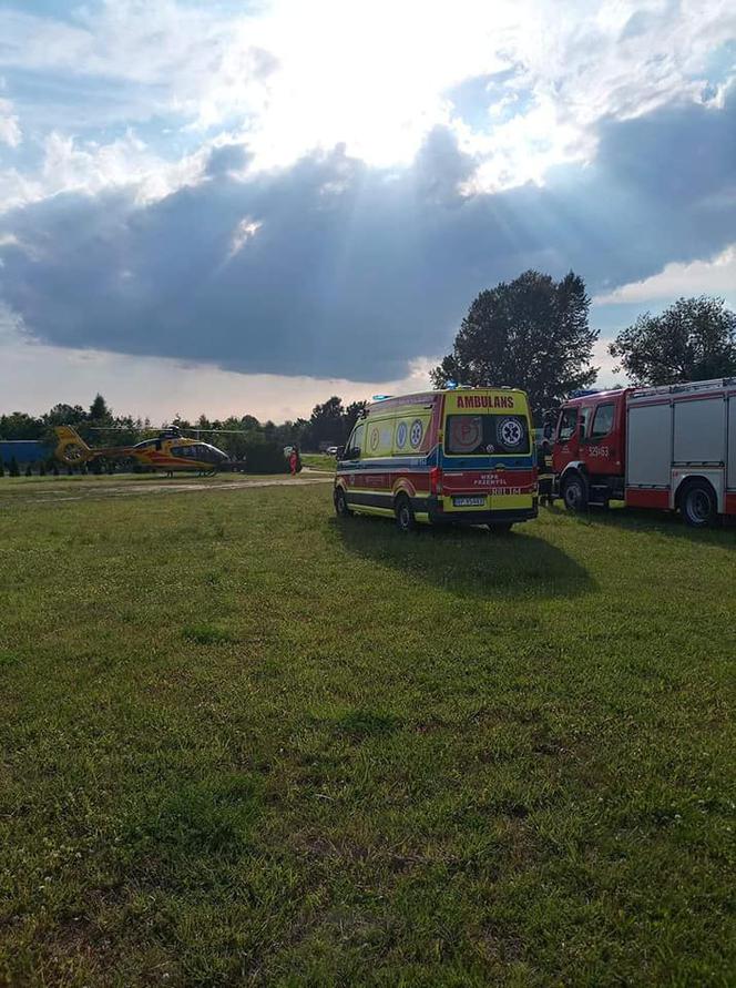 Sieniawa: Rowerzysta wjechał w grupę dzieci