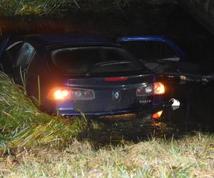 Auto wjechało do Obry