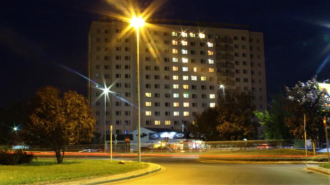 Iluminacja na "Kordeckim"