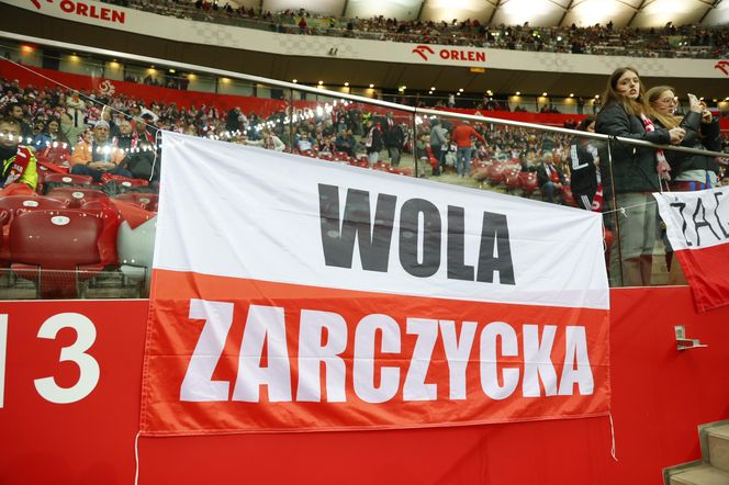 Kibice wspierają Polskę w meczu z Litwą. Zobacz zdjęcia