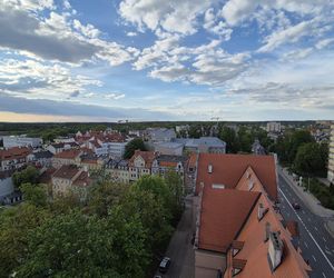 Olsztyn z lotu ptaka. Tak wygląda miasto z wieży ratuszowej