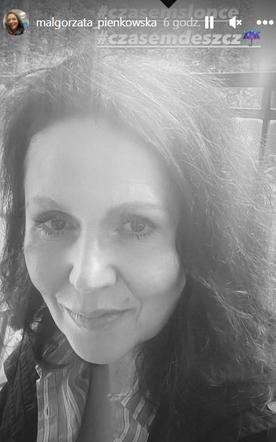 Małgorzata Pieńkowska (Marysia w M jak miłość) na Instagramie