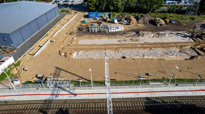 Budowa miejskiej części przystanku Szczecińskiej Kolei Metropolitalnej Stołczyn (Glinki)