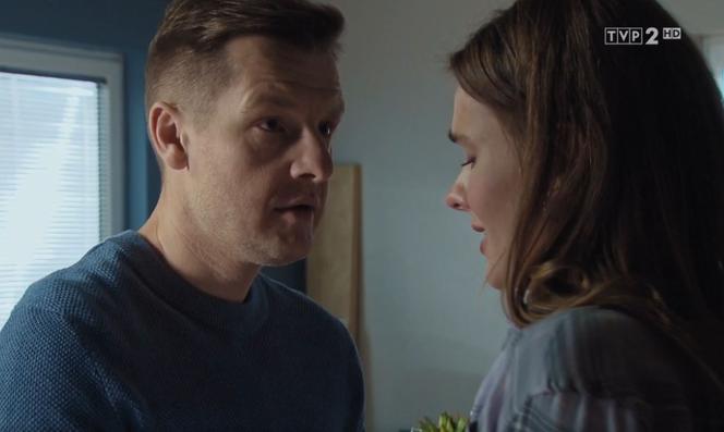 M jak miłość odc. 1648. Franka (Dominika Kachlik), Paweł (Rafał Mroczek)