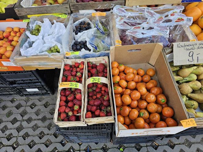 Ceny truskawek na podkarpackiem bazarku