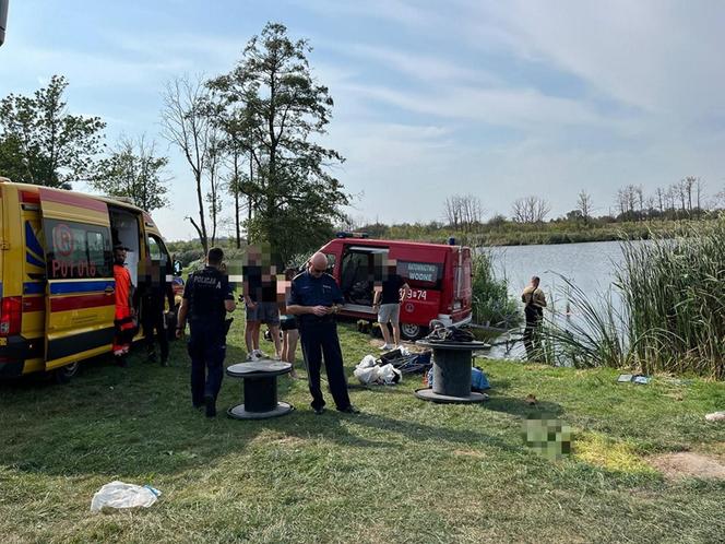 Śmiertelny wypadek pod Gnieznem. 42-latek wjechał autem do jeziora Kocim