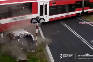 Dramat na przejeździe w Strykowie! Mężczyzna stanął na torach, maszynista mógł tylko patrzeć
