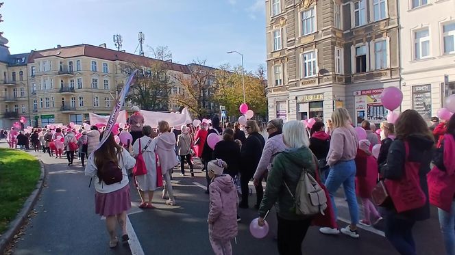 Marsz Różowej Wstążki w Szczecinie