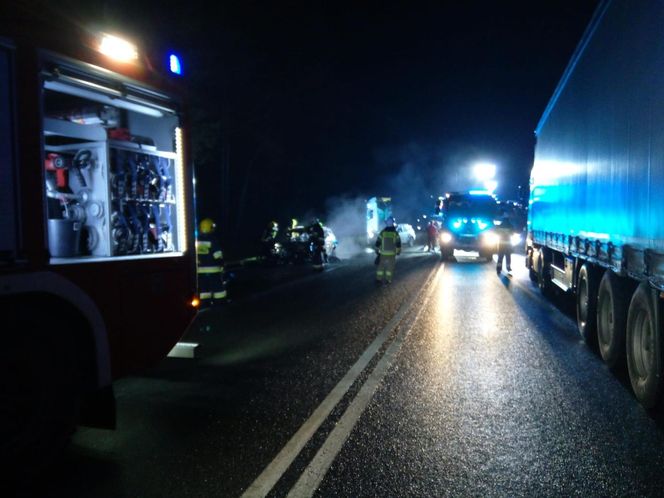 Wypadek śmiertelny na DK74 w Ćmińsku