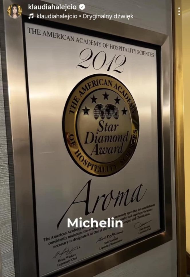 Klaudia Halejcio skrytykowała luksusową restaurację w Rzymie