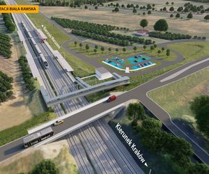 Biała Rawska - będzie nowa stacja na CMK. PKP PLK podpisało umowę na projekt i budowę