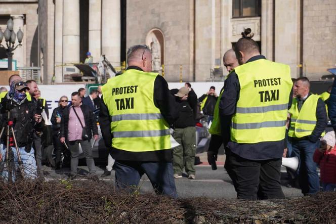 Strajk taksówkarzy w Warszawie (27.03)