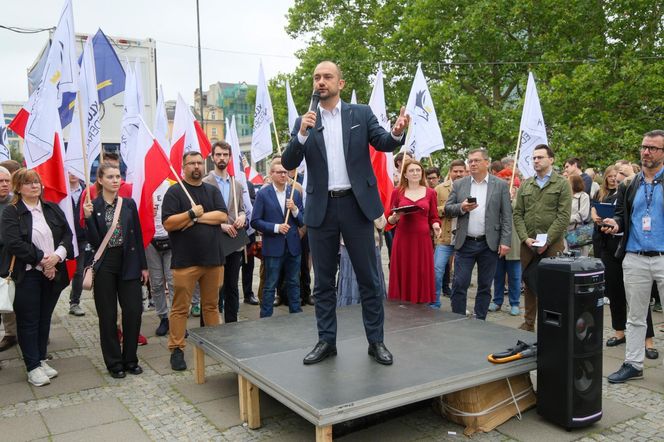 Pikieta Stop Migracji w Warszawie