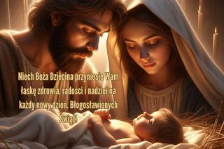 Religijne kartki z życzeniami na Boże Narodzenie